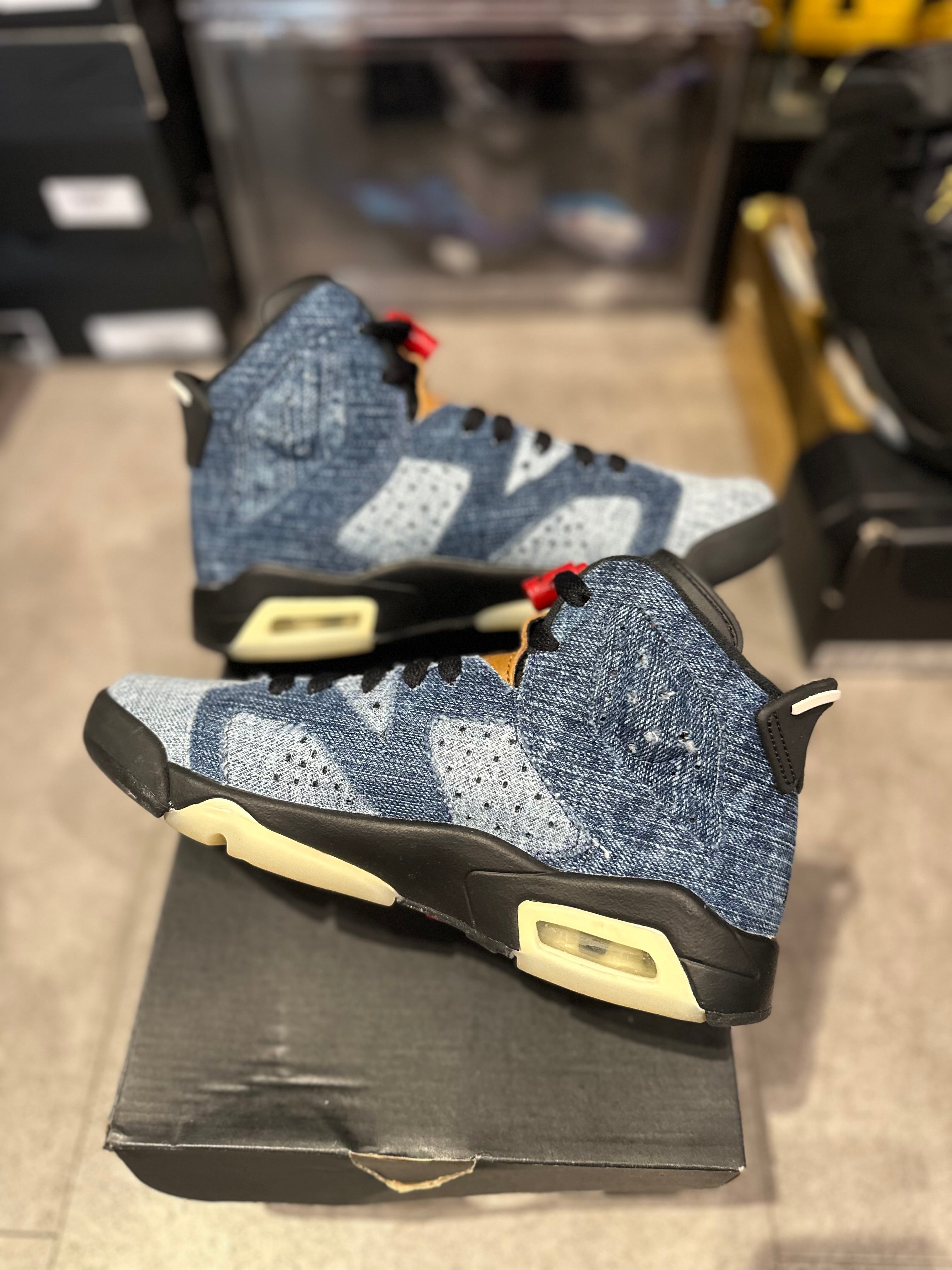 Jordan 6 Retro Washed Denim (GS) (Preowned)