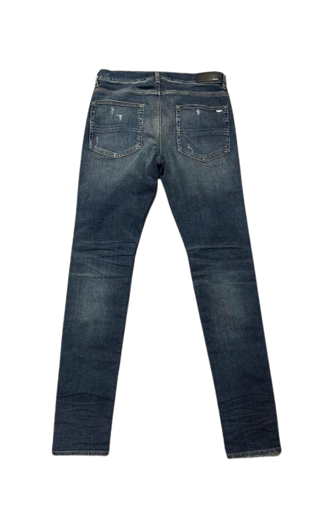 Amiri MX1 Shotgun Distressed Jeans Dark Indigo (Lightly Preowned)