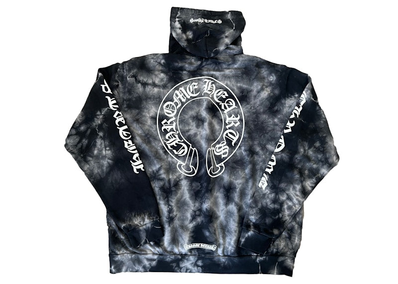 Chrome Hearts Horseshoe Hoodie Black Tie Dye