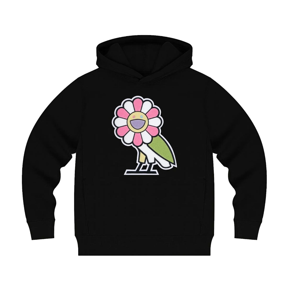 Takashi Murakami X Ovo Surplus Flower Owl Hoodie Black (Preowned Size M)