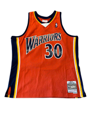 Mitchell & Ness Steph Curry Orange Golden State Warriors 2009-10 Swingman Jersey (Preowned)