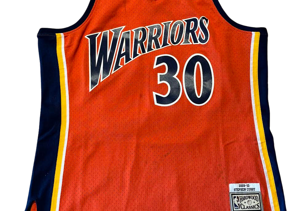 Mitchell & Ness Steph Curry Orange Golden State Warriors 2009-10 Swingman Jersey (Preowned)