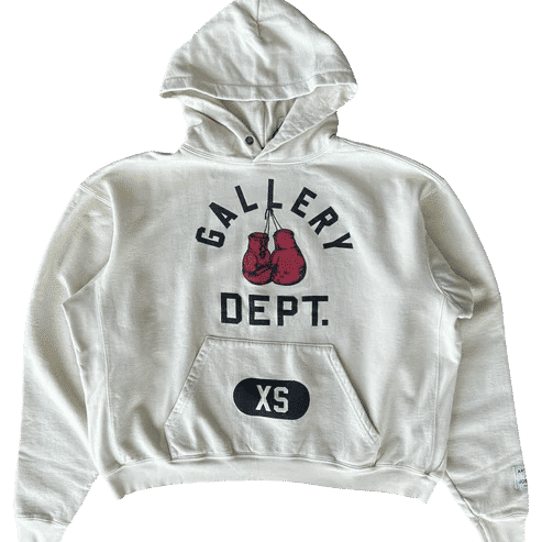 Gallery Dept. Boxing Gloves Logo Hoodie Cream, brand new, size XS