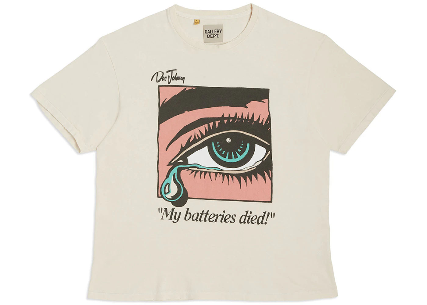 Gallery Dept. Dead Batteries Tee Antique White, brand new
