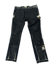 Gallery Dept. Paint Splatter Flare Carpenter Pants Green, pre-owned, size 38 – photo 1 of 2