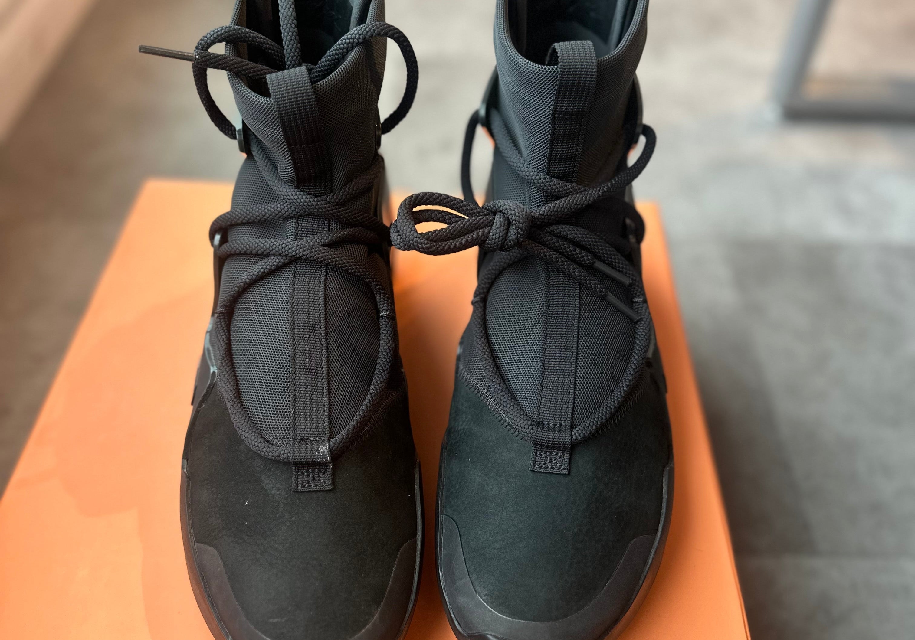 Nike Air Fear of God 1 Triple Black (Preowned Size 9.5)