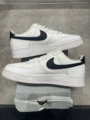 Nike Air Force 1 Low White Black Pebbled Swoosh (Preowned)