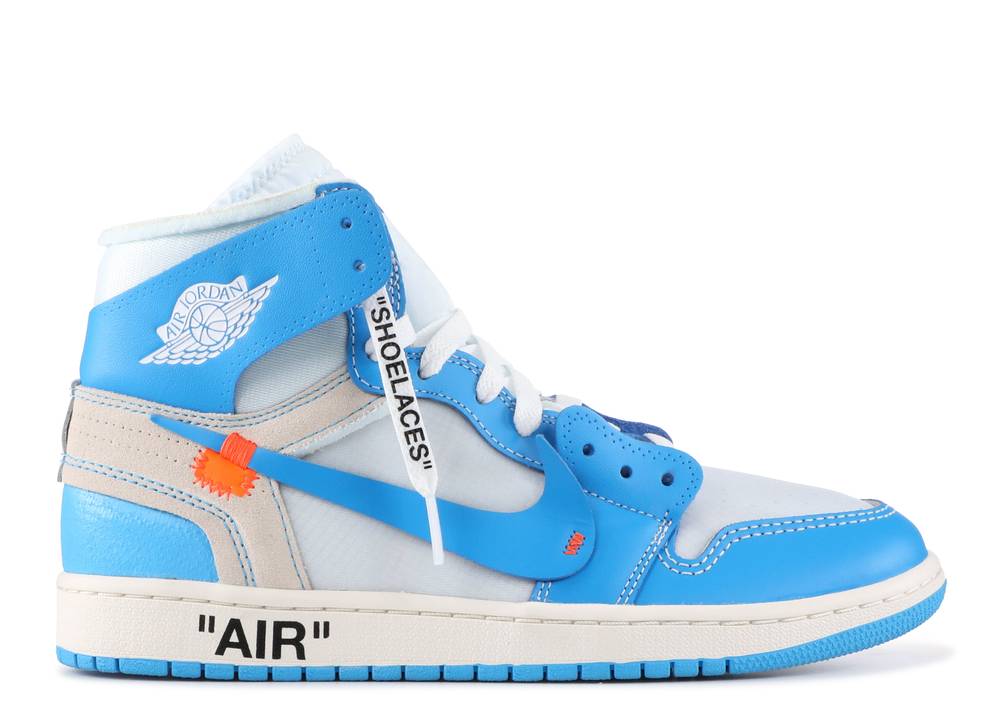 Jordan 1 Retro High Off-White University Blue (Preowned Size 9 NB)