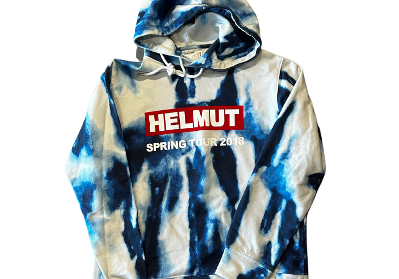 Helmut Lang Spring Tour 2018 Wave Tie Dye Hoodie (Preowned)