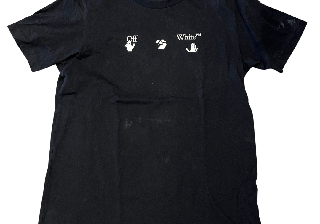 Off-White Hands Logo T-Shirt Black (Preowned)