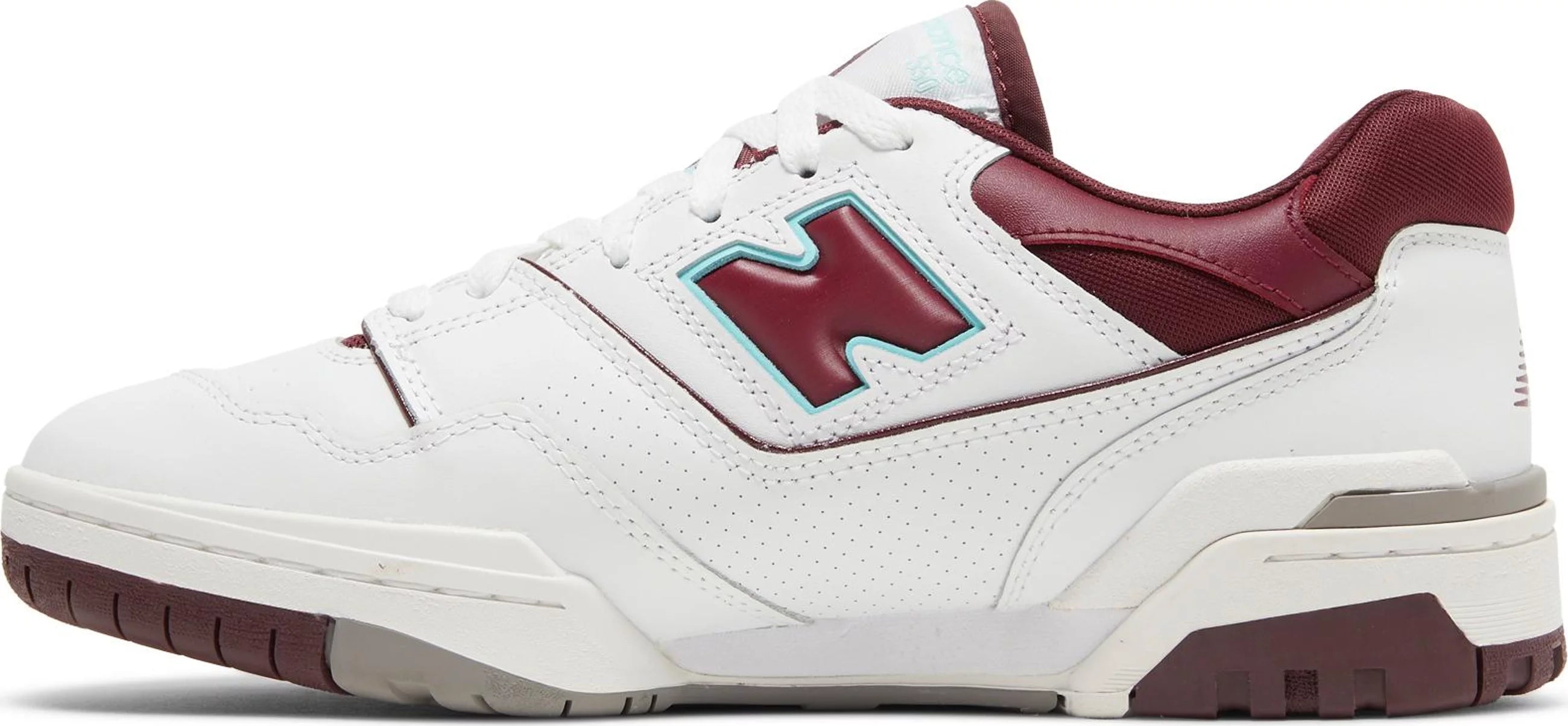 New Balance 550 Burgundy Cyan