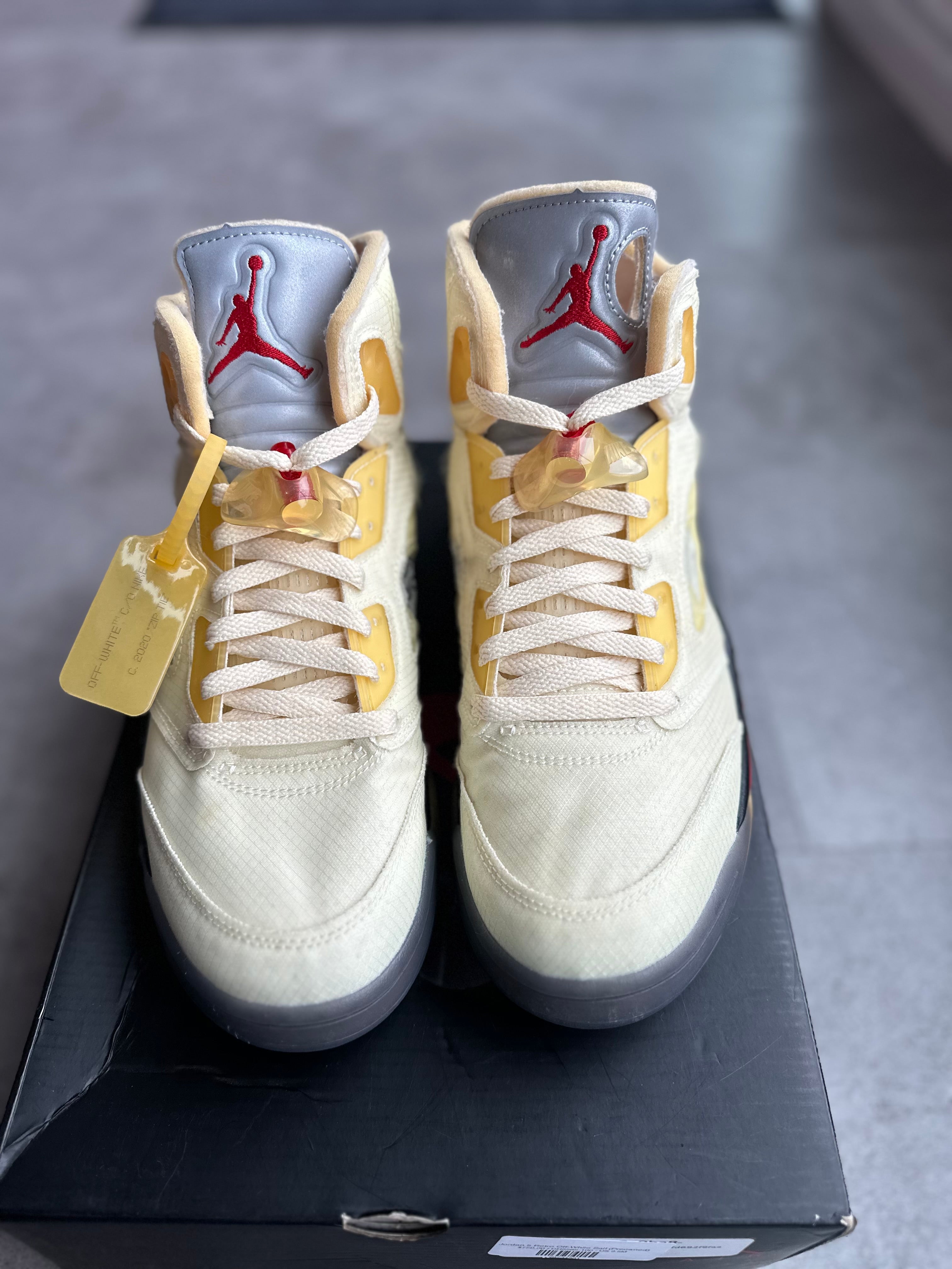 Jordan 5 Retro Off-White Sail (Preowned Size 9.5)