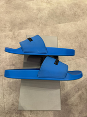 Balenciaga Pool Slide Blue Black (Preowned Size 9)