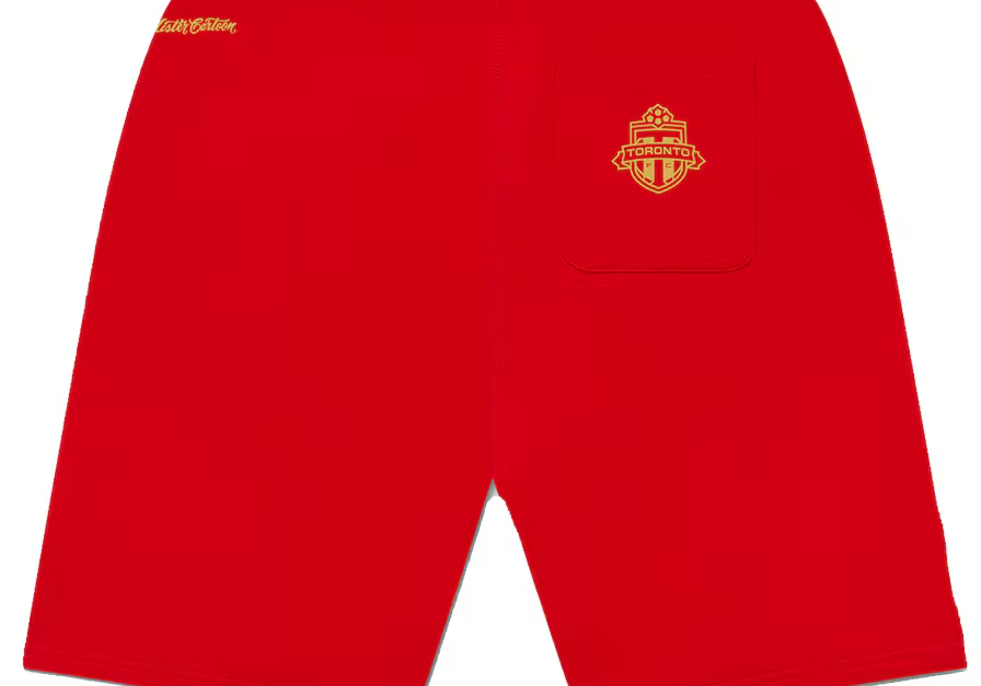 OVO x Toronto FC x Mister Cartoon Sweat Shorts Red