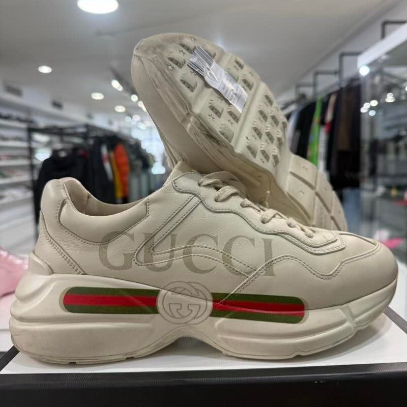 Gucci Rhyton Leather Sneaker, pre-owned, US Men's 7.5 – photo 2 of 7