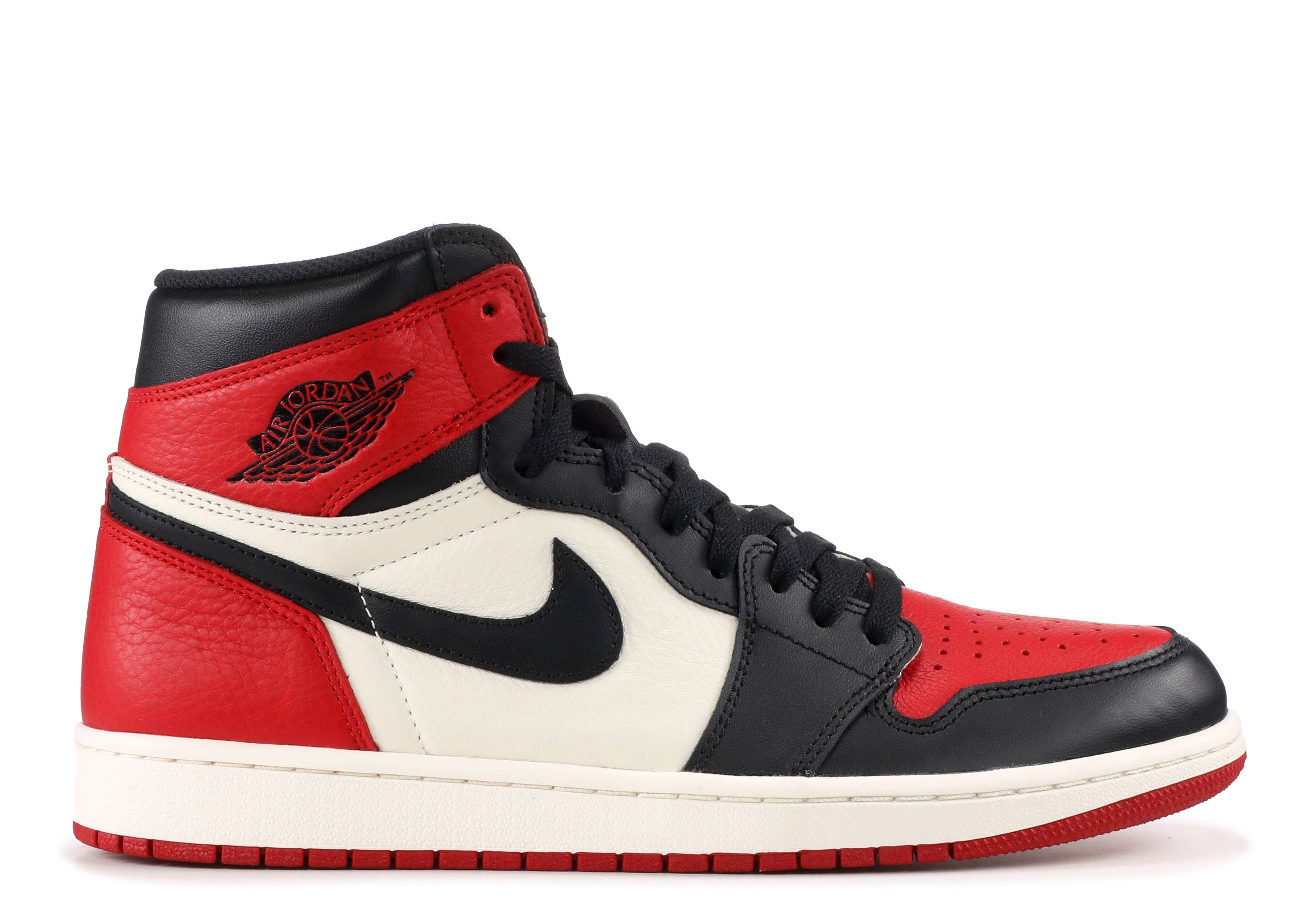 Jordan 1 Retro High OG Bred Toe (Preowned Size 9.5)