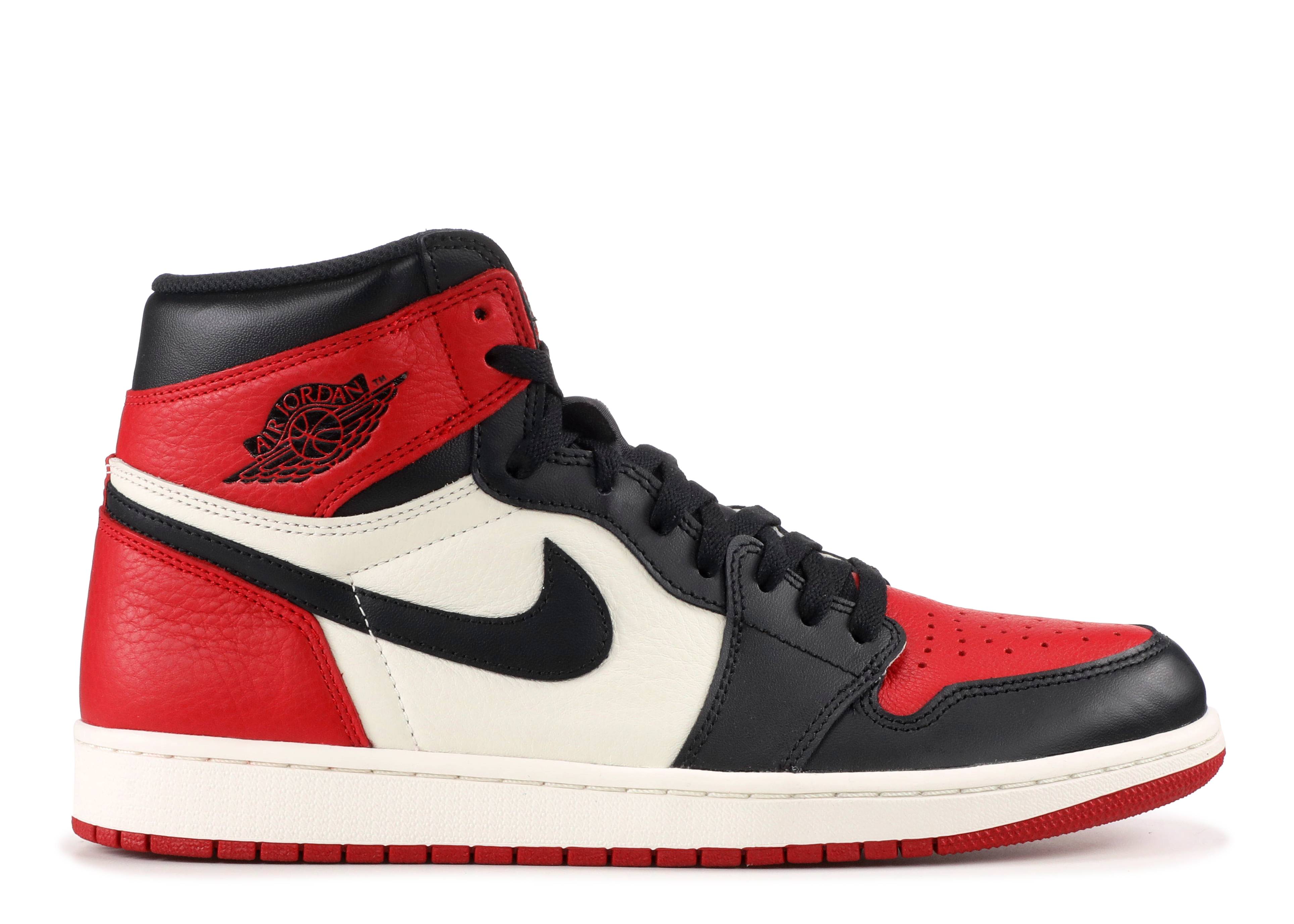 Jordan 1 Retro High OG Bred Toe (Preowned Size 9.5)