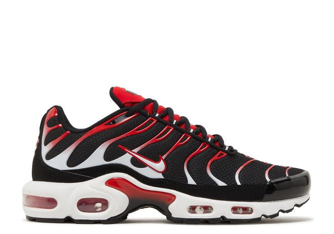 Nike Air Max Plus Black White University Red (Preowned)