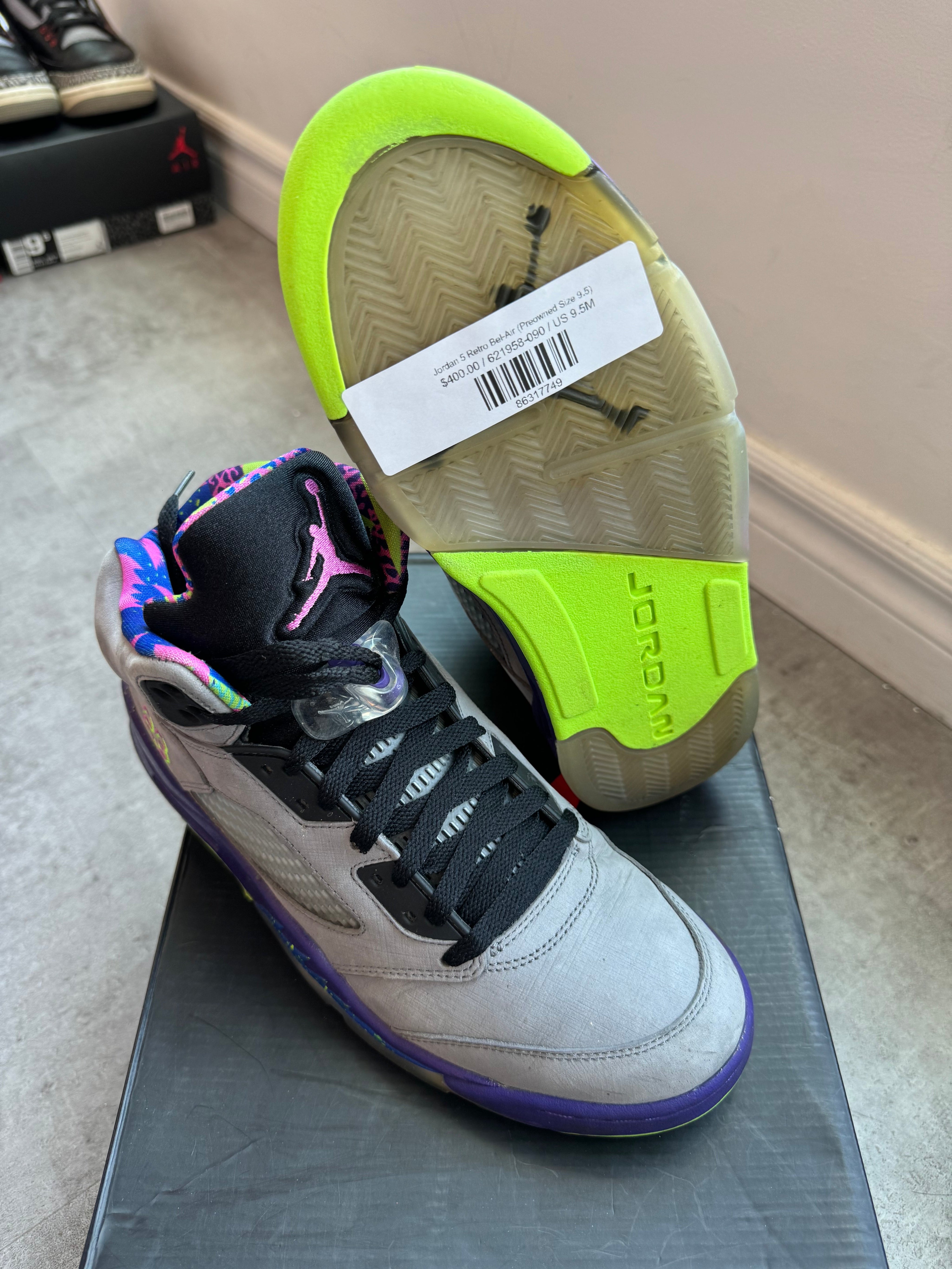 Jordan 5 Retro Bel-Air (Preowned Size 9.5)