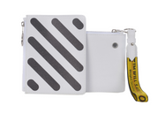 Off-White Diag Double Clutch White w/ Industrial Tape Strap