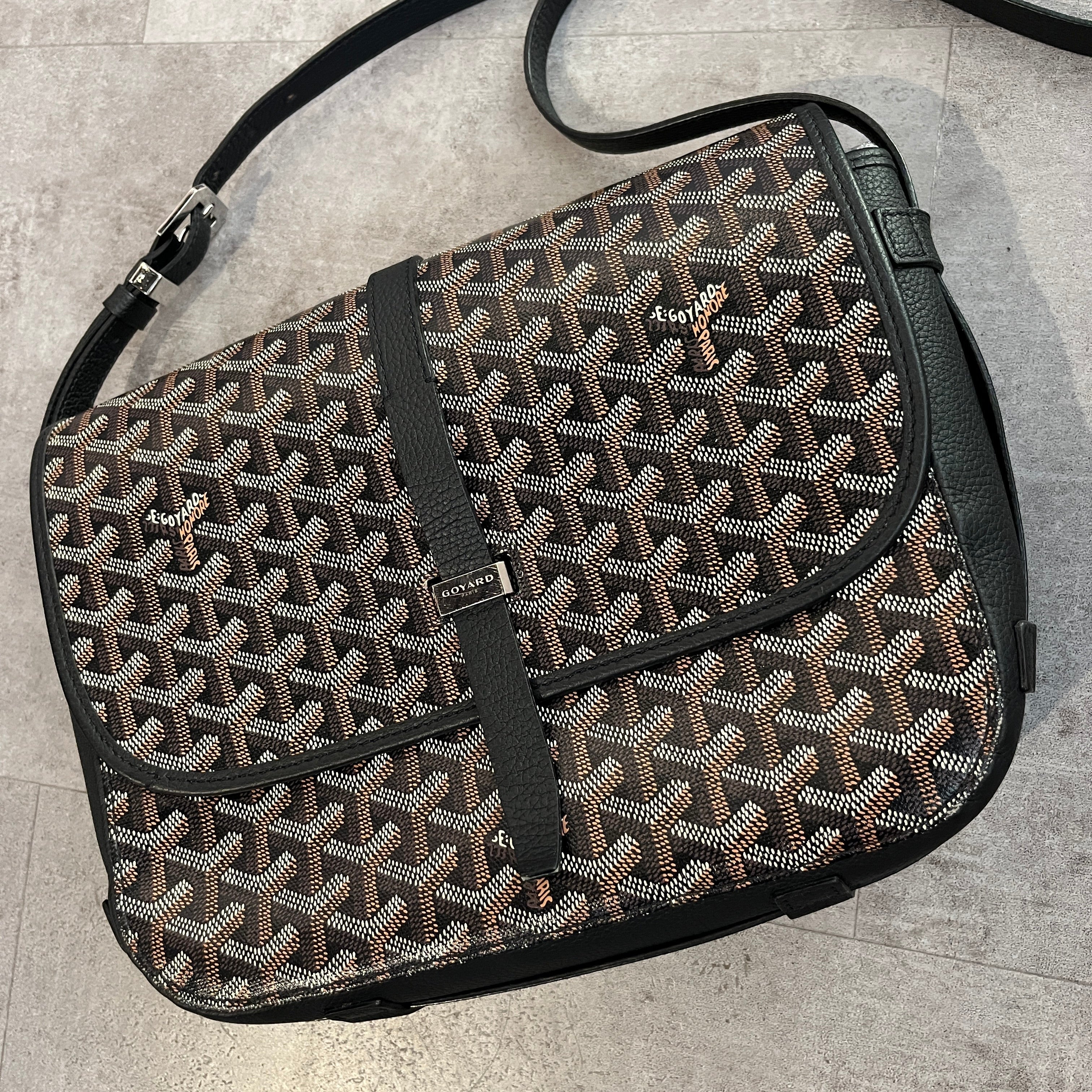 Goyard Belvedere MM Black (Lightly Used)