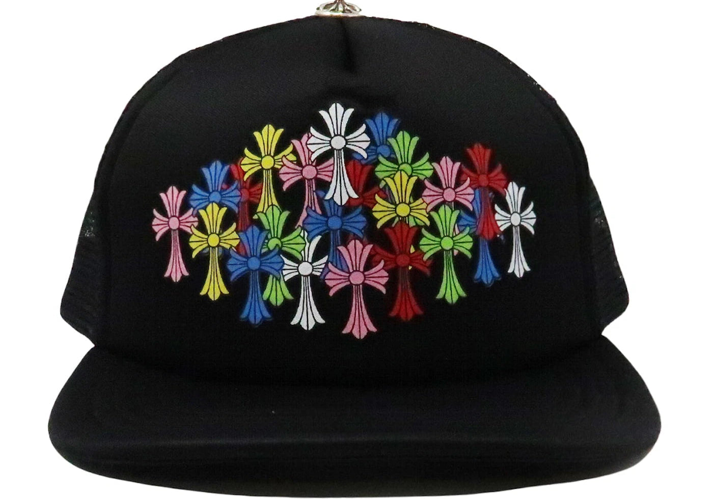 Chrome Hearts Multi Color Crosses Trucker Hat Black (Preowned)