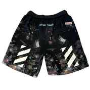 Off-White Seeing Things Galaxy Diagonal Shorts Black (Preowned)