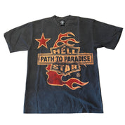 Hellstar Studios Biker Tour Tee Washed Black (OVERSEAS EXCLUSIVE), brand new – photo 1 of 6