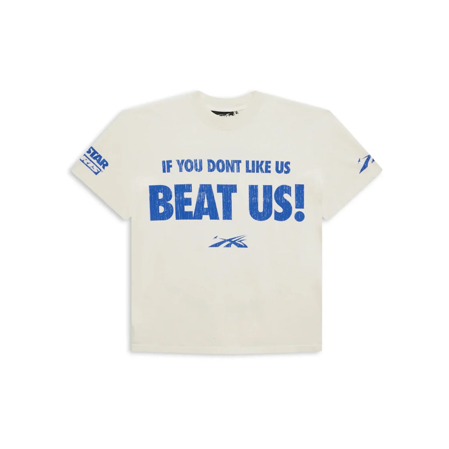 Hellstar Beat Us! White/Blue T-Shirt