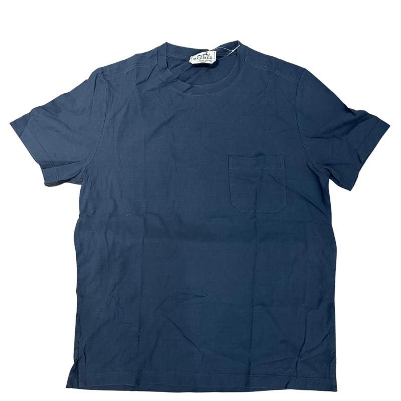 Hermes Pocket T-Shirt Navy, pre-owned, size M – photo 1 of 2