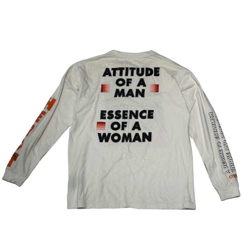 Heron Preston Attitude of a Man Essence of a Woman L/S White, pre-owned, size M – photo 2 of 3