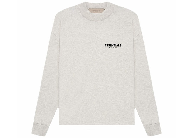 Fear of God Essentials L/S T-shirt (SS22) Light Oatmeal (Preowned Size M)