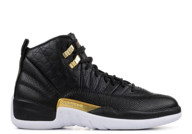 Jordan 12 Retro Black Metallic Gold White (W) (Preowned Size 6W)