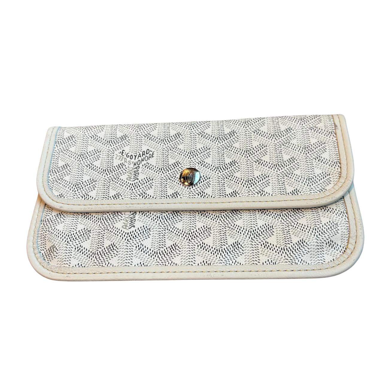 Goyard St. Louis Pouch White (Lightly Preowned)