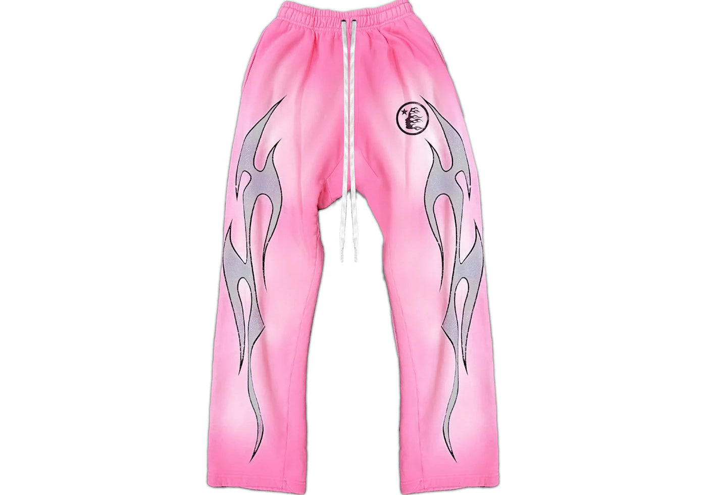 Hellstar Flame Flare Sweatpants Pink