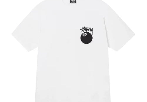 Stussy 8 Ball Tee White