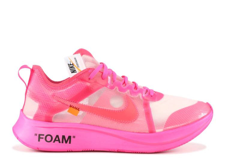 Nike Zoom Fly SP Off-White Tulip Pink (Preowned Size 8.5)