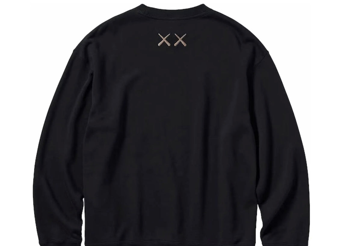 Kaws X Uniqlo Longsleeve Sweatshirt Black