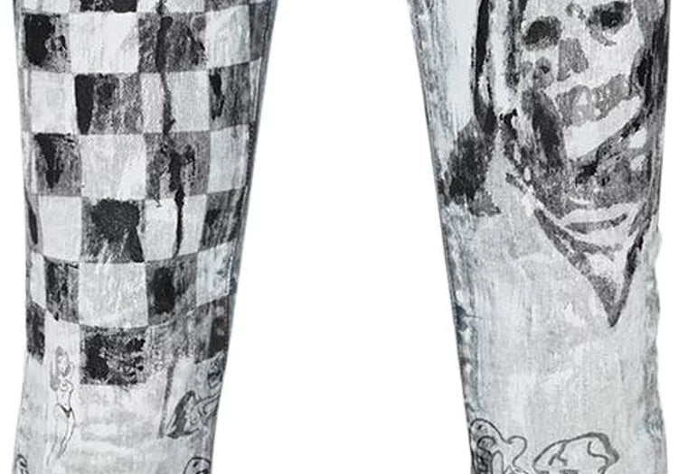 Amiri Indigo Wes Lang Sketch Jeans