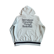 Aime Leon Dore Chenille Basketball Hoodie Grey