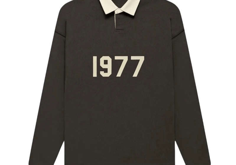 Fear of God Essentials Henley Rugby (FW22) Off Black