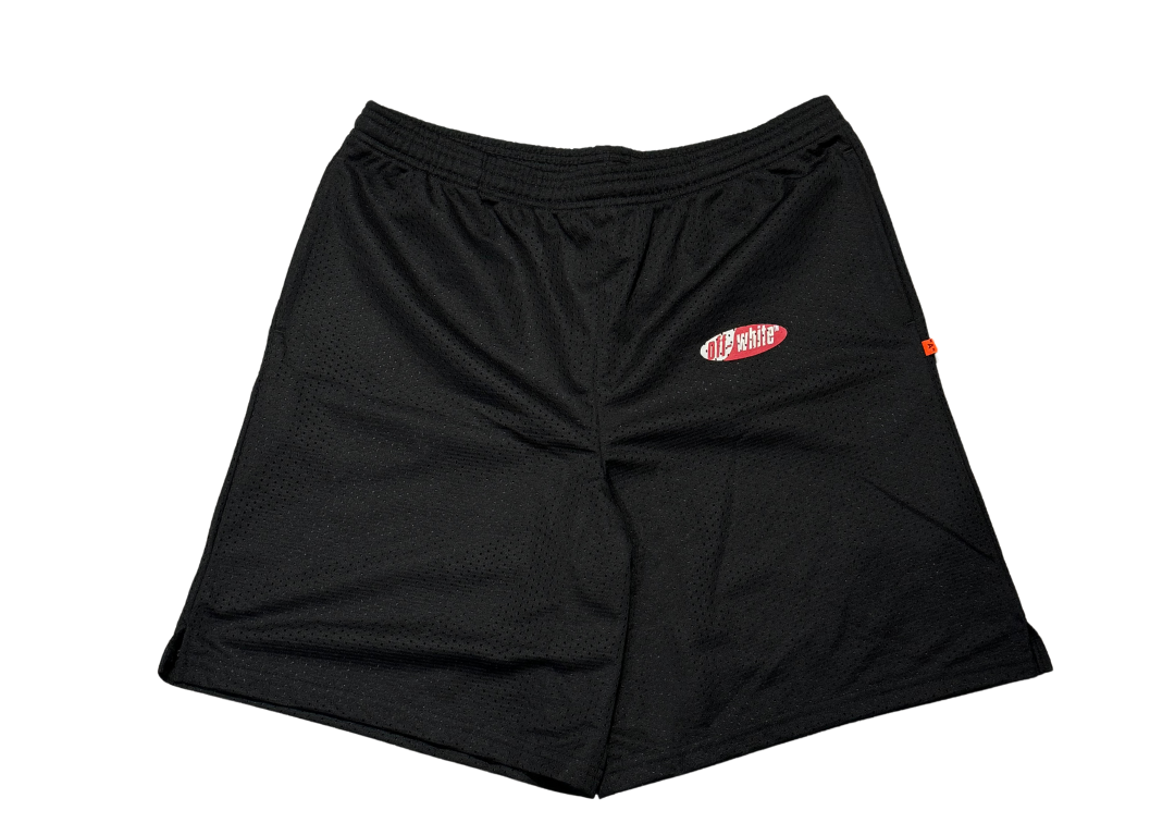 Off-White Split Logo Mesh Shorts