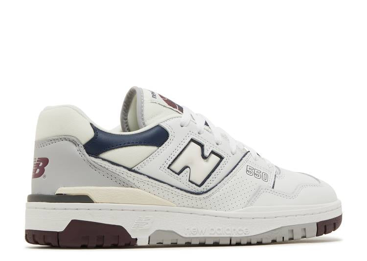 New Balance 550 White Maroon Natural Indigo