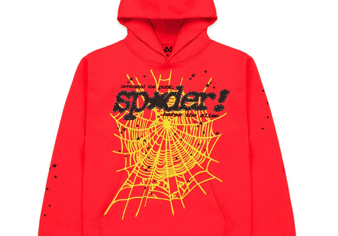 Sp5der P*NK V2 Hoodie Red