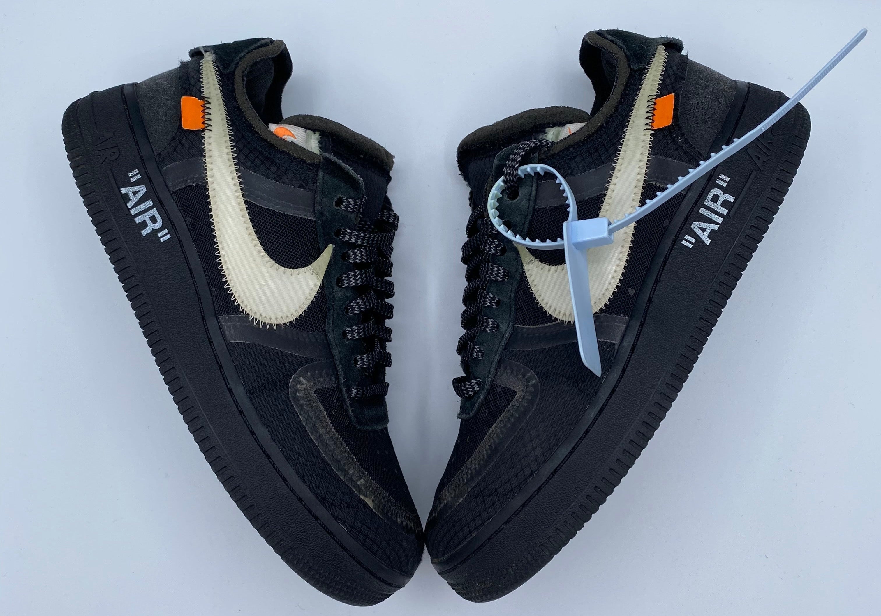 Nike X Off-White Air Force 1 Low Black (Preowned Size 5.5M)