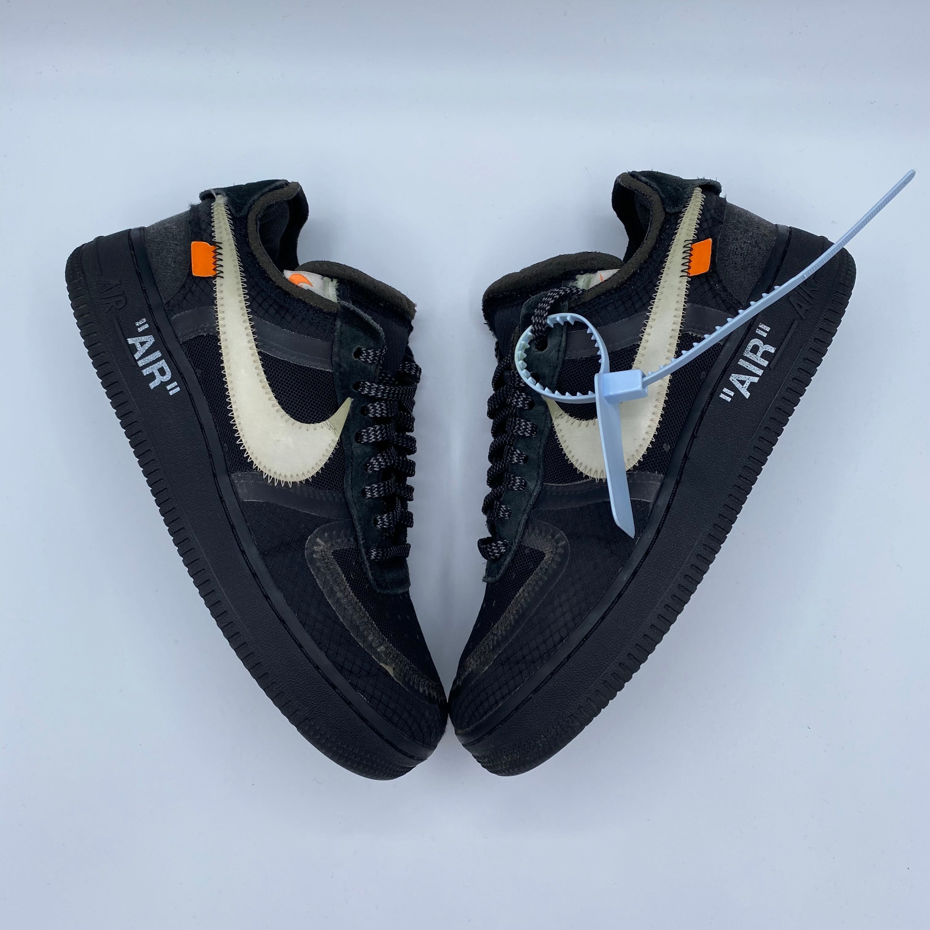 Nike X Off-White Air Force 1 Low Black (Preowned Size 5.5M)