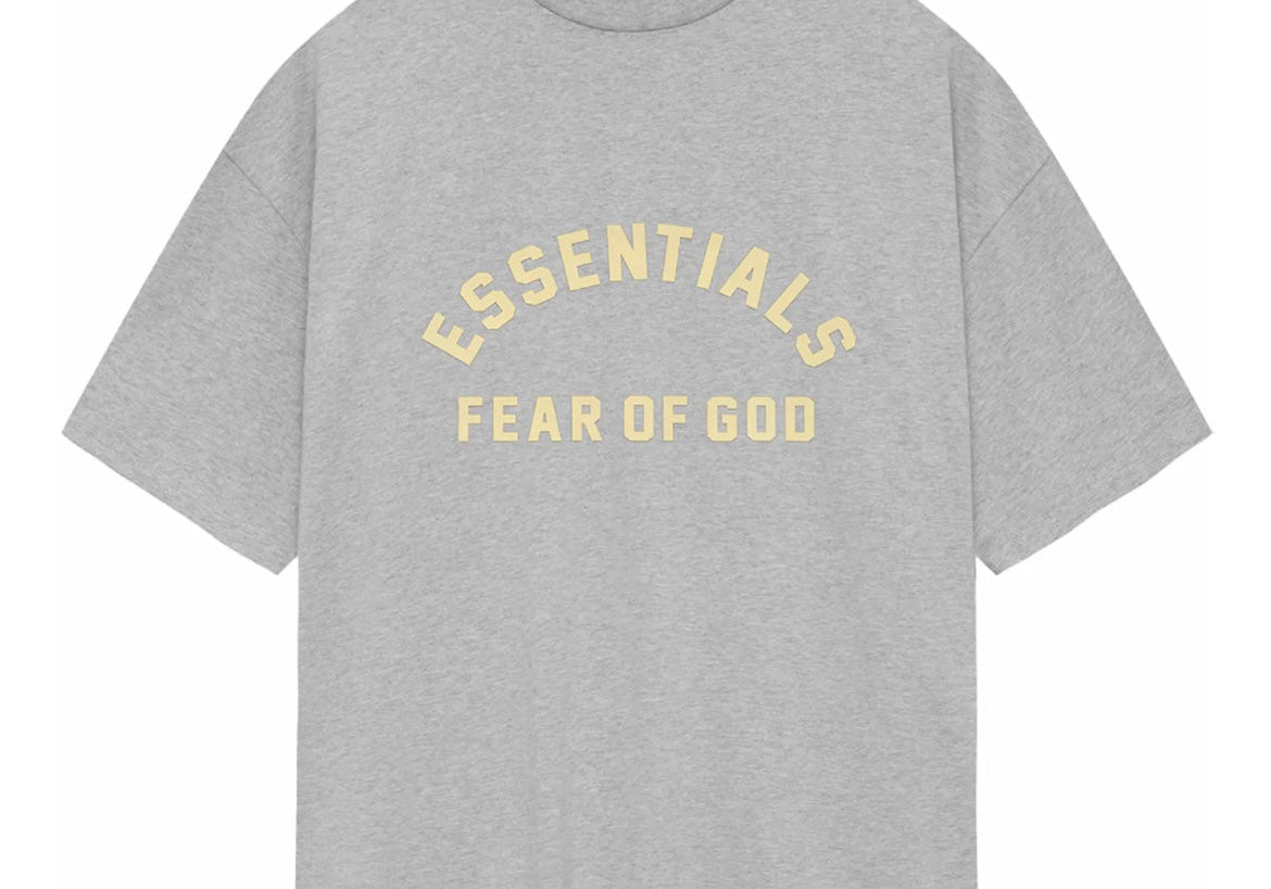 Fear of God Essentials Heavy Jersey T-Shirt (SS24) Light Heather Grey