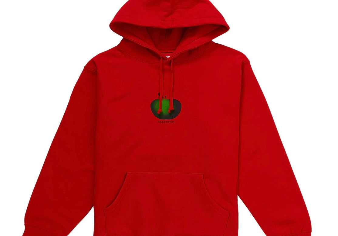 Supreme Apple Hooded Sweatshirt Red (SS19) (Preowned)