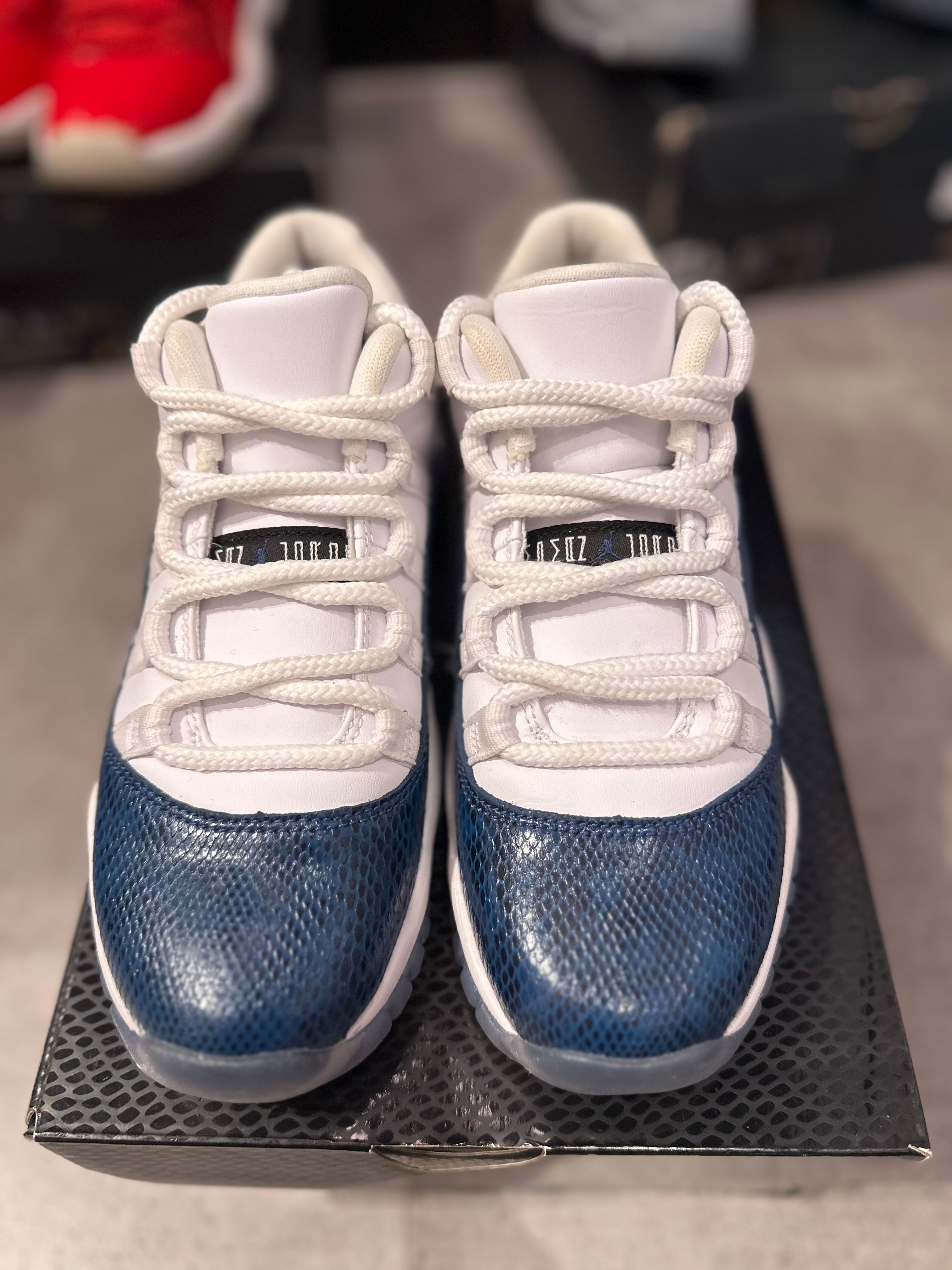 Jordan 11 Retro Low Snake Navy (2019) (GS) (Preowned)