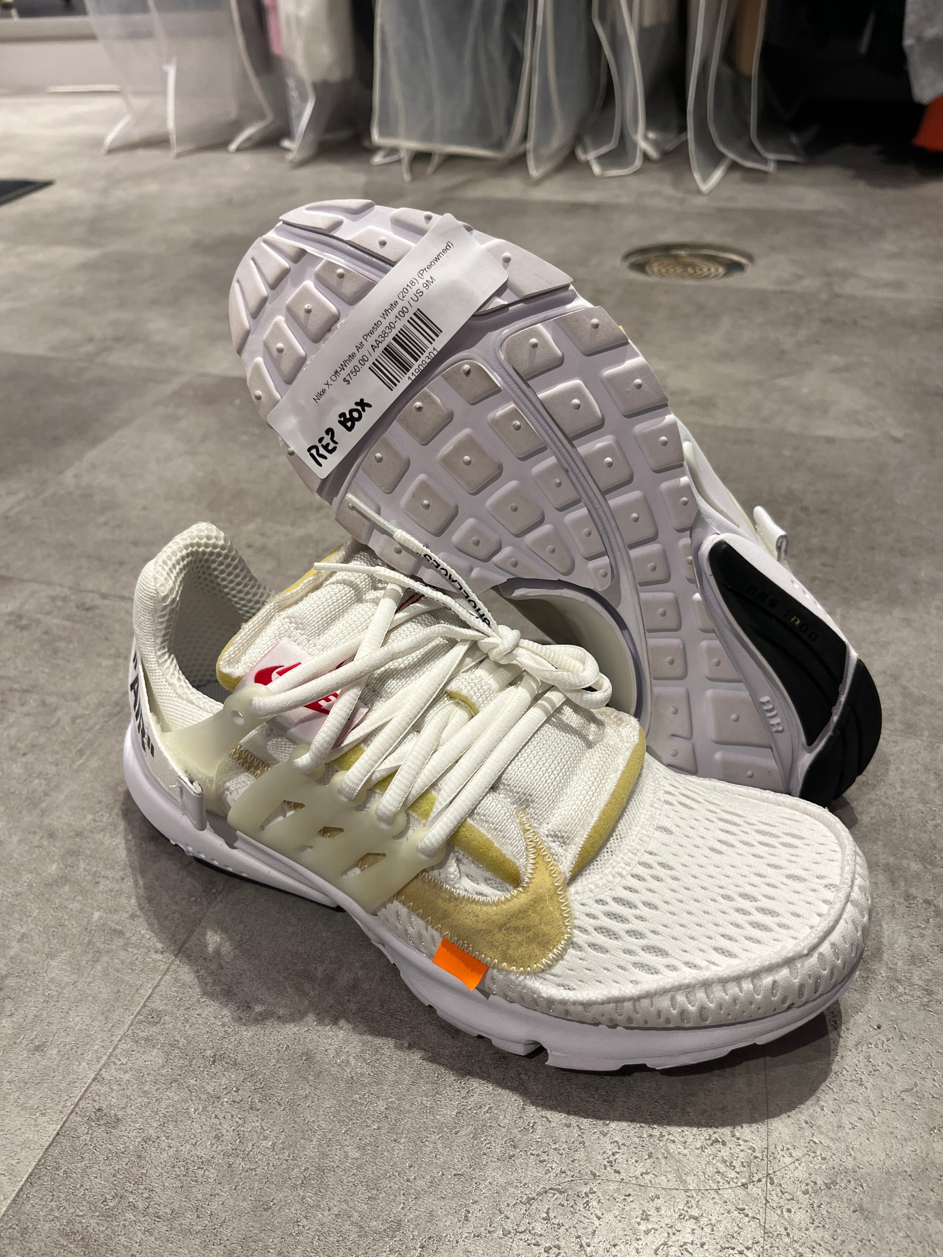 Nike X Off-White Air Presto White (2018) (Preowned Size 9 9/10 NB)